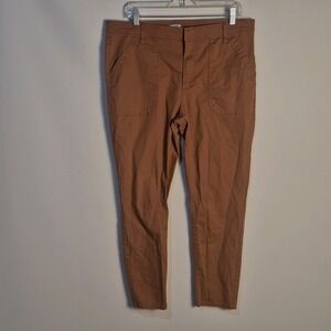 J Crew M Chino 33 Rust/Brown/Terracotta Slim Fit Casual Cotton Workwear Pants